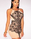 Rochie Crem cu Aplicatii din Dantela LC22421